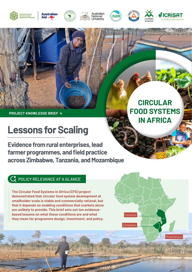 Cover of Lessons for Scaling Circular Food Systems