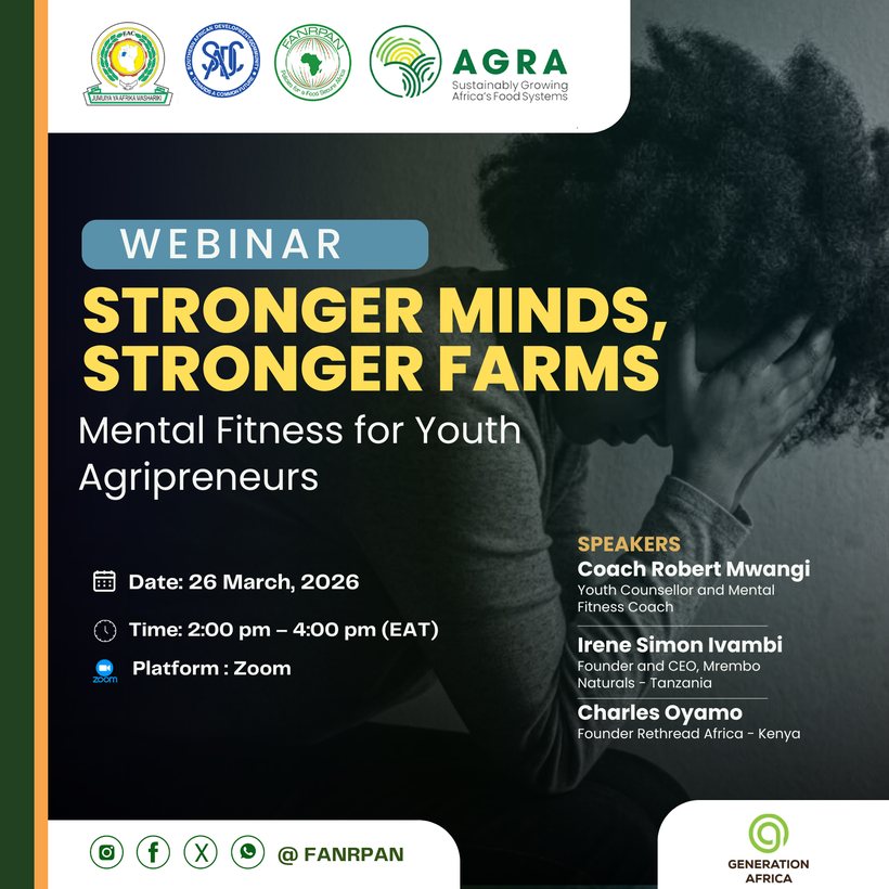 Webinar: Stronger Minds, Stronger Farms. Mental fitness for youth agripreneurs