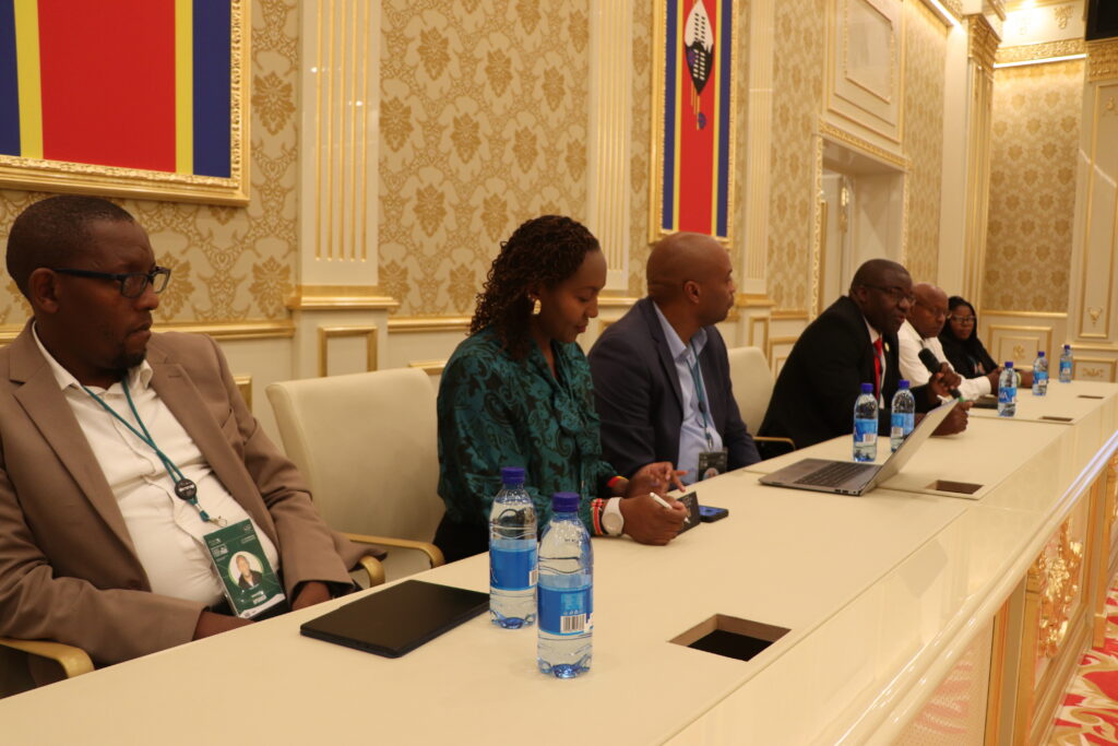 Panellists at the head table during the discussion.